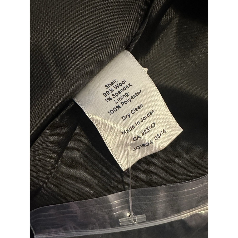 NWT!  Talbots Women's Sz: 12 Wool Black Midi Minimalist Skirt - Picture 5 of 5